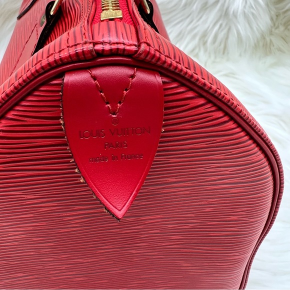 LOUIS VUITTON EPI RED SPEEDY 30 - Picture 10 of 16